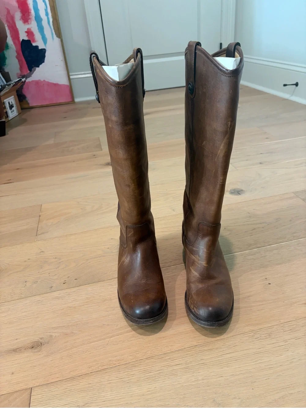Frye Brown Over-the-Knee Leather Riding Boots